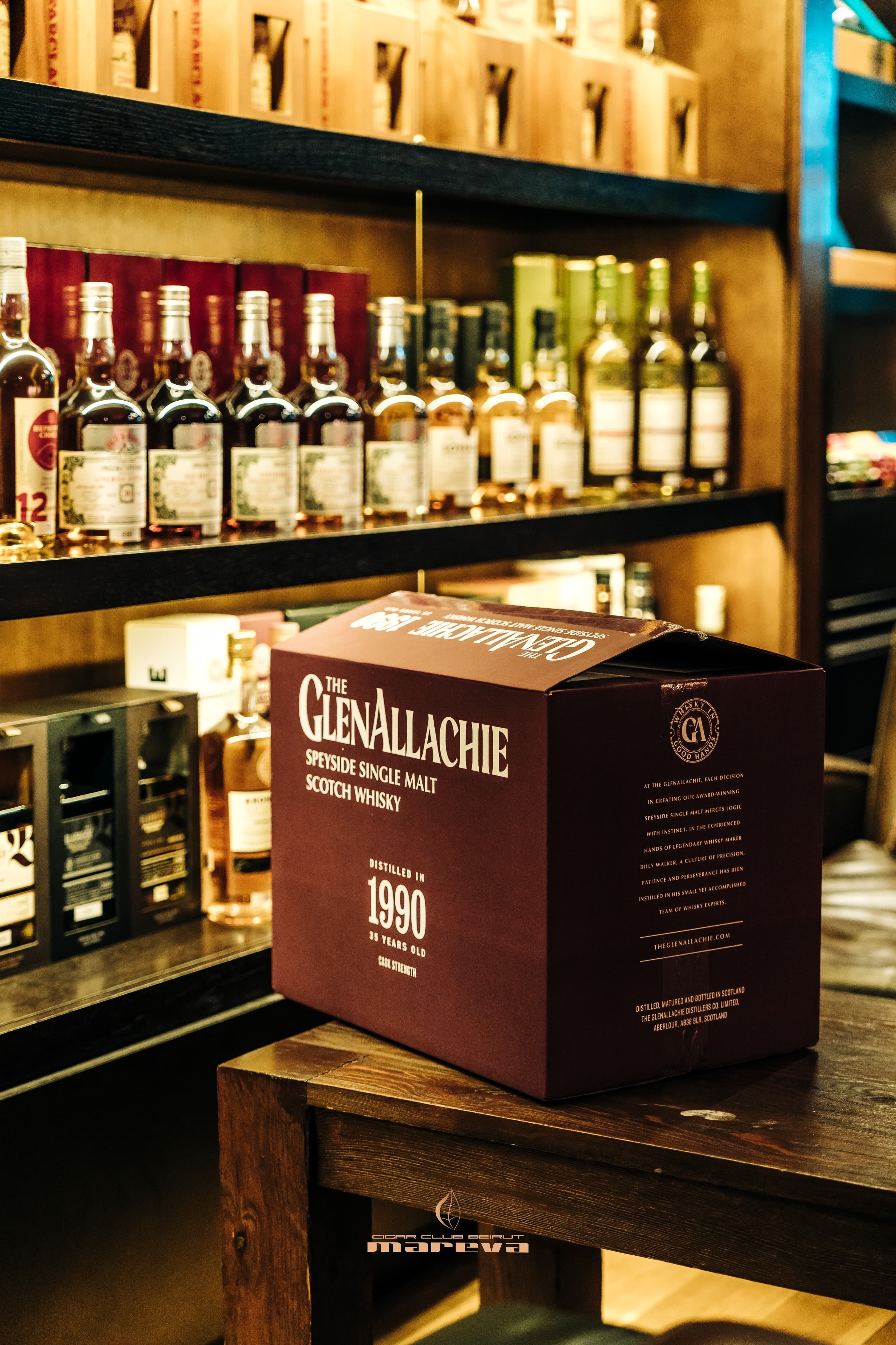 GlenAllachie 1990 35 Years Old Now at Club Mareva Beirut - Image 2